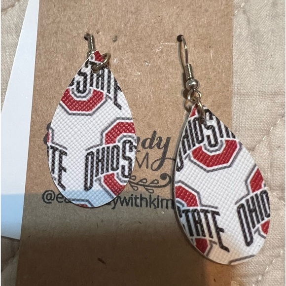 Jewelry - ****Donated****Ohio State University dangling earrings